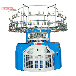 單毛圈豎條三工位提花圓機