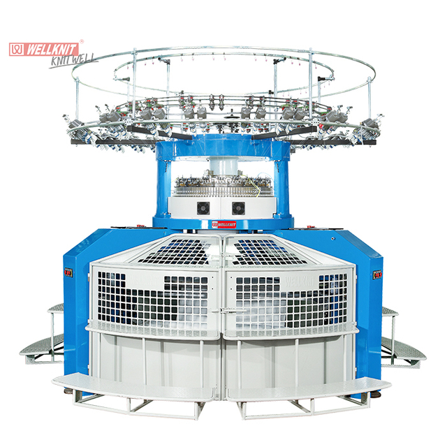 高腿雙立毛絨提花針織圓機（剪絨機）